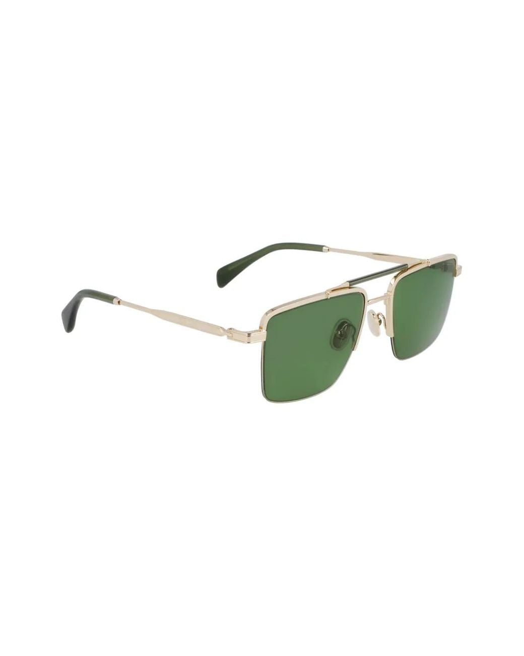 Paul Smith Green Landor Square-Frame Double-Bridge Sunglasses for men