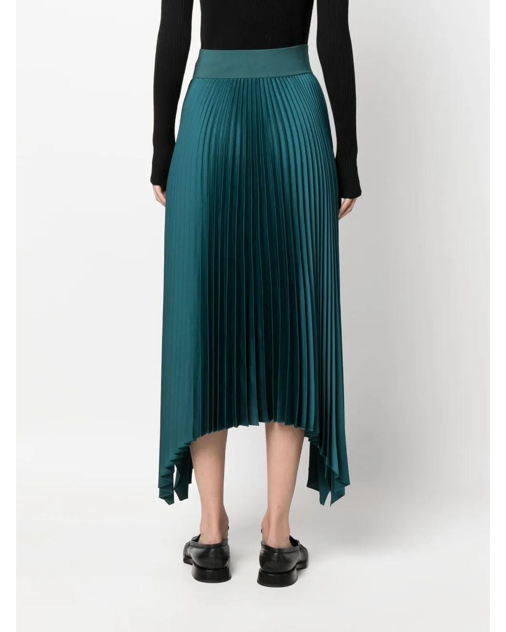 Joseph Geplooide Midi-Rok in het Green