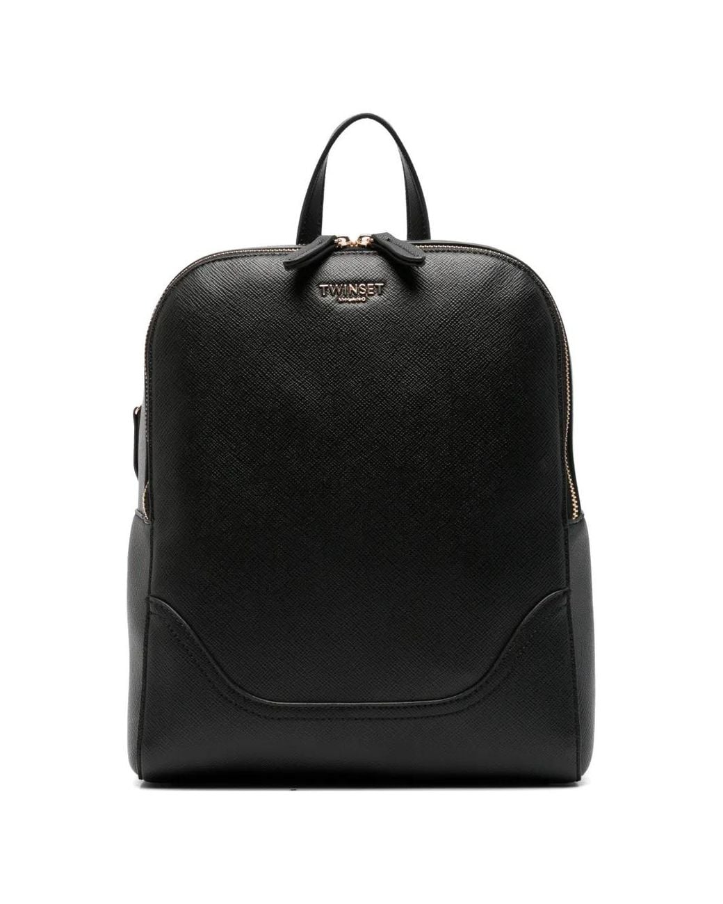 Twinset Black Sac À Dos À Logo