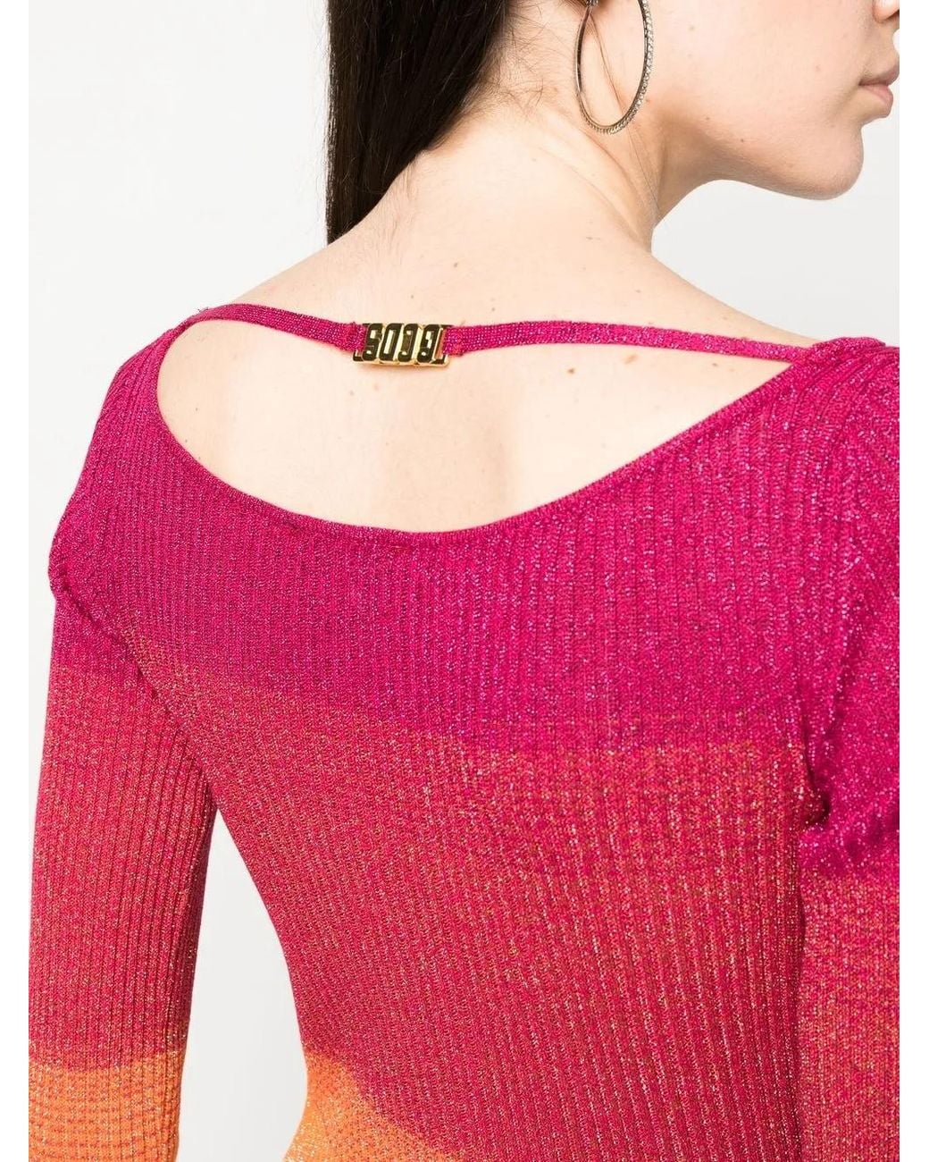 Gcds Red Gerippter Pullover
