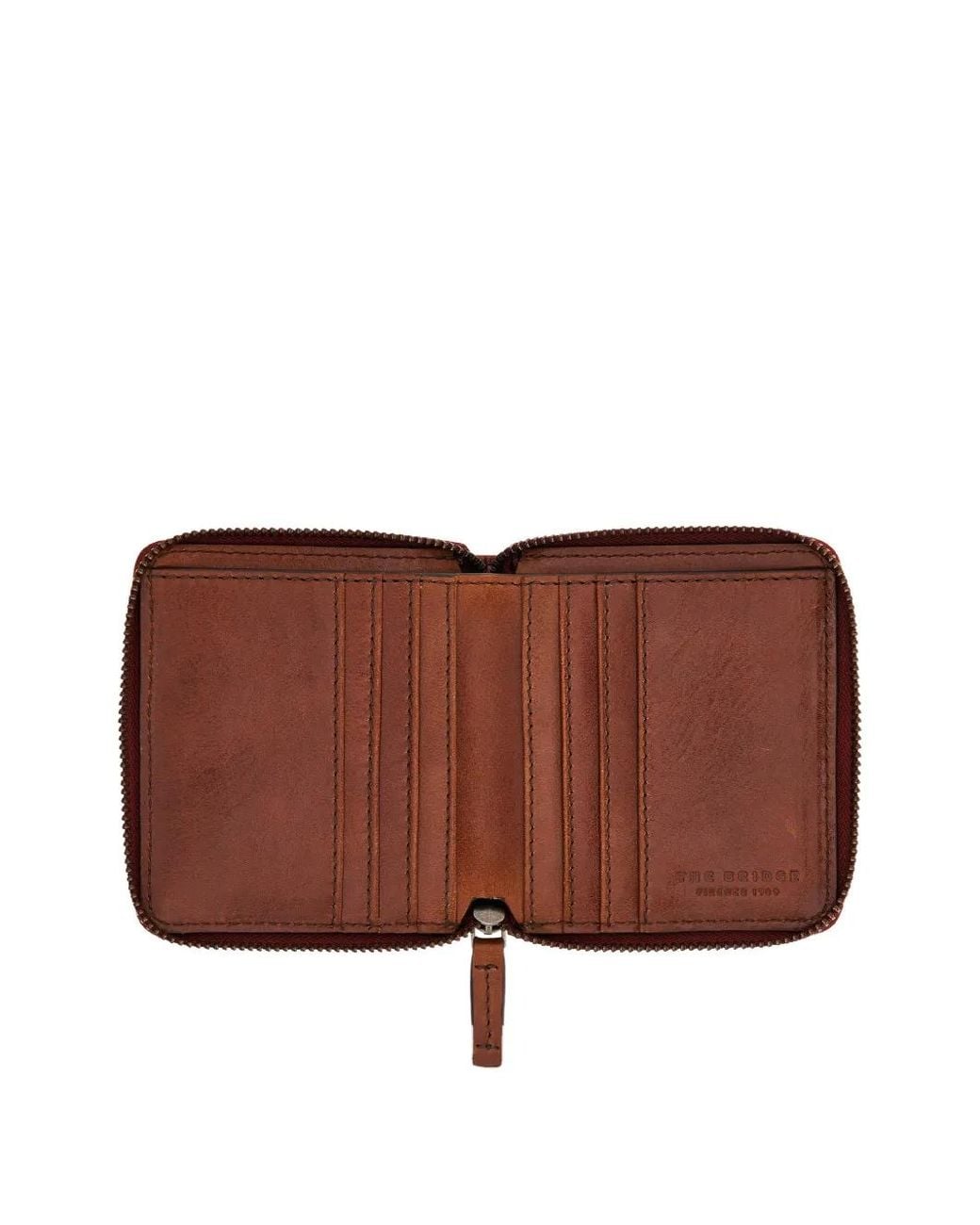The Bridge Brown Portefeuille En Cuir À Fermeture Zippée for men
