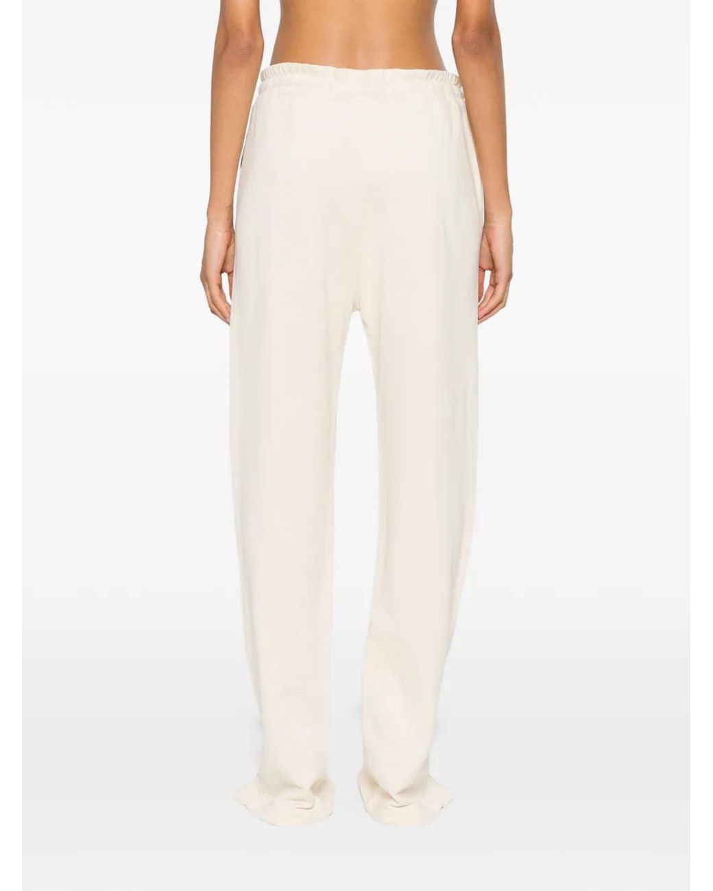 Just Cavalli White Zip-Detail Drawstring Track Pants