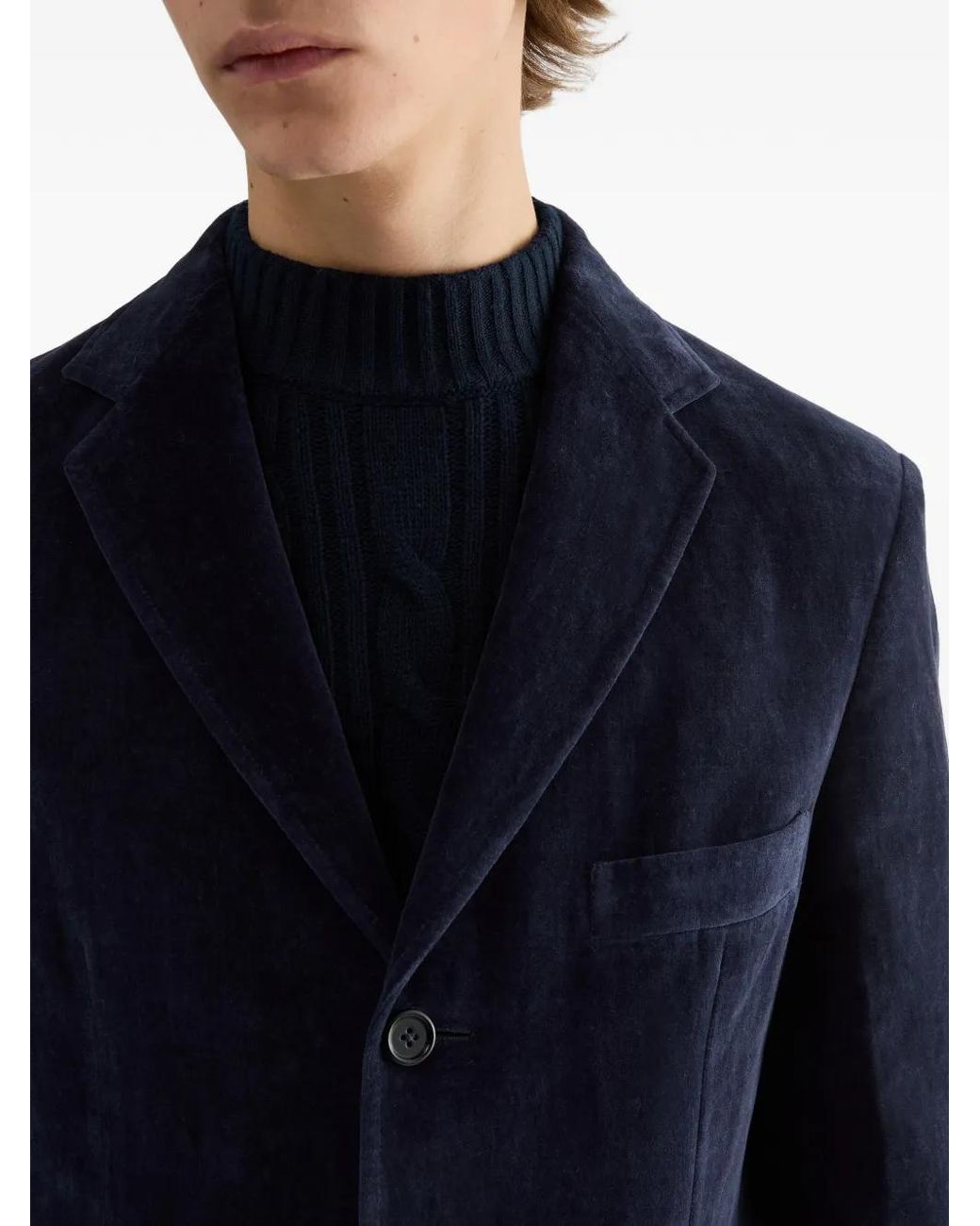 Jil Sander Blue Long-Sleeves Blazer for men