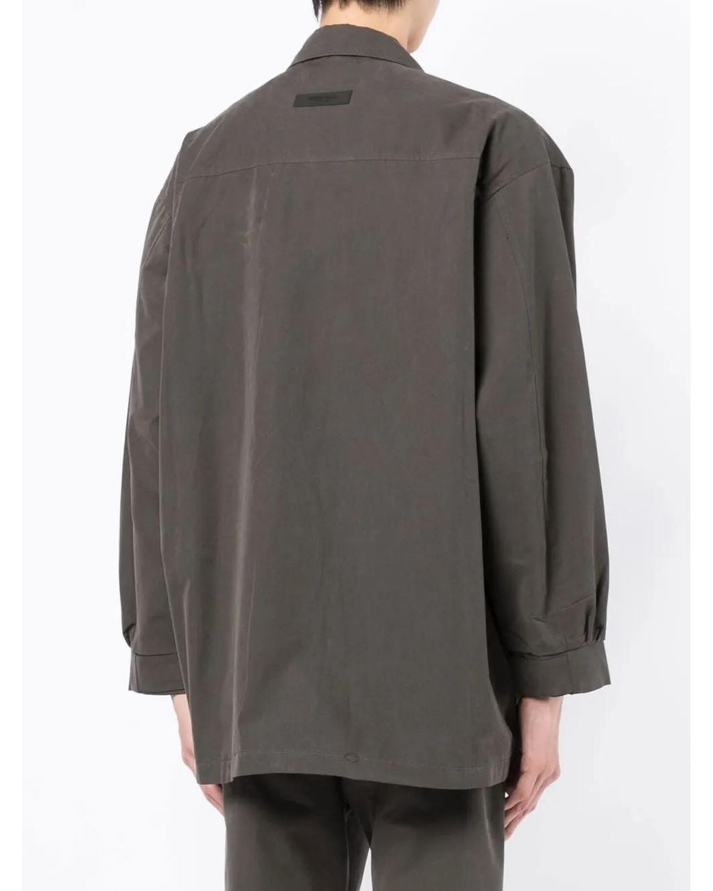 Fear Of God Gray Barn Shirt Jacket for men