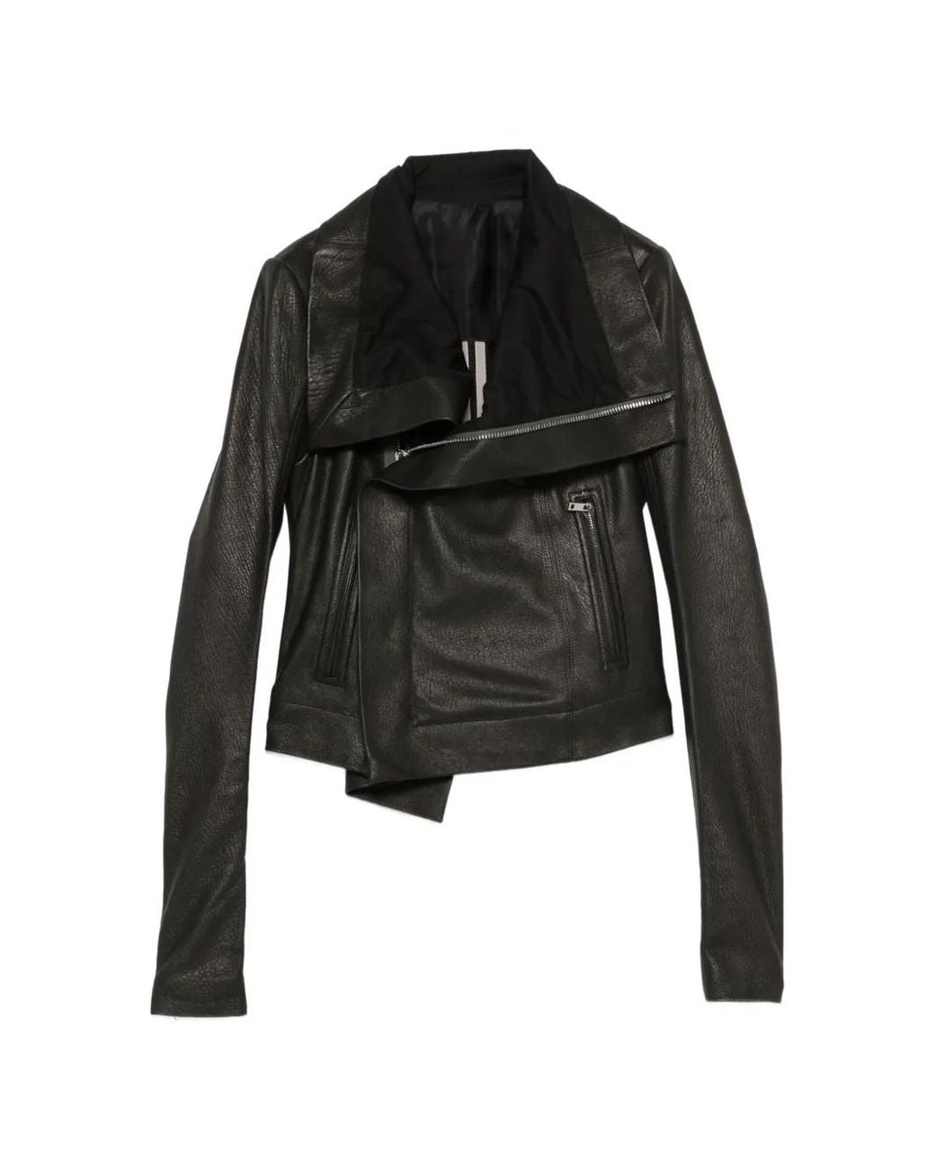 Rick Owens Black Tower Classic Biker Jacket