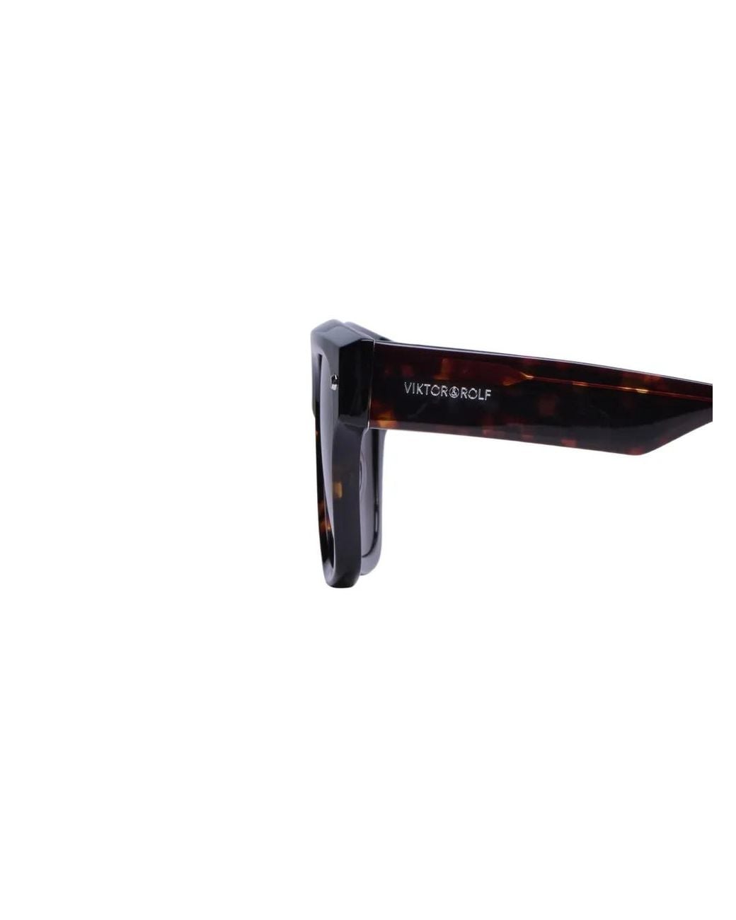 Viktor & Rolf Black Sonnenbrille Mit Eckigem Gestell