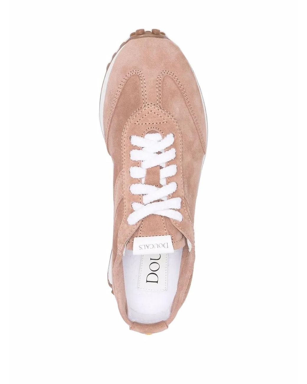 Doucal's Pink Logo-Patch Detail Sneakers