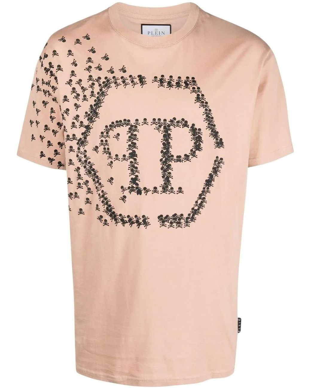 Philipp Plein Natural Logo-Print Short-Sleeved T-Shirt for men