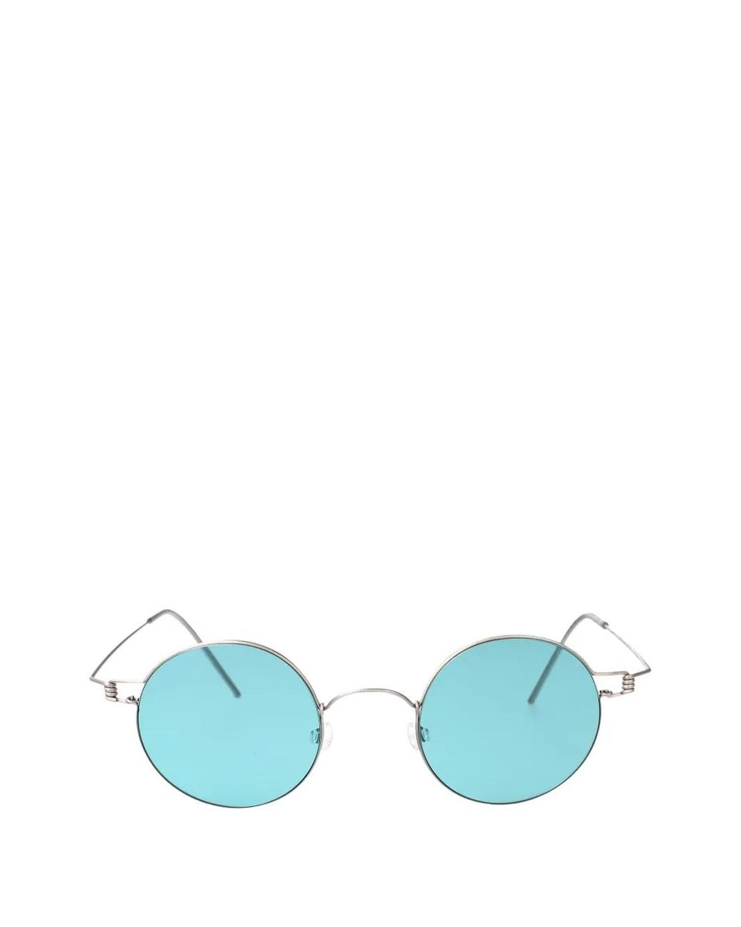 Lindberg Blue 8222 Round-Frame Titanium Sunglasses for men