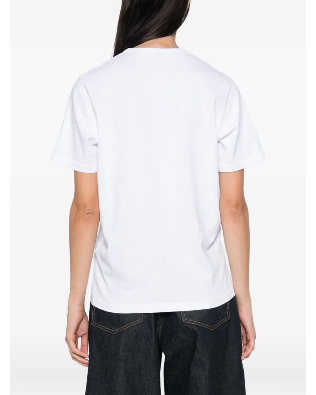 J.W. Anderson White Embroidered-Logo T-Shirt