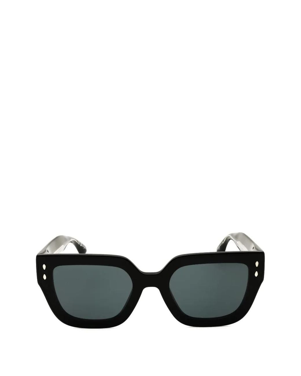 Isabel Marant Black Rectangle-Frame Sunglasses