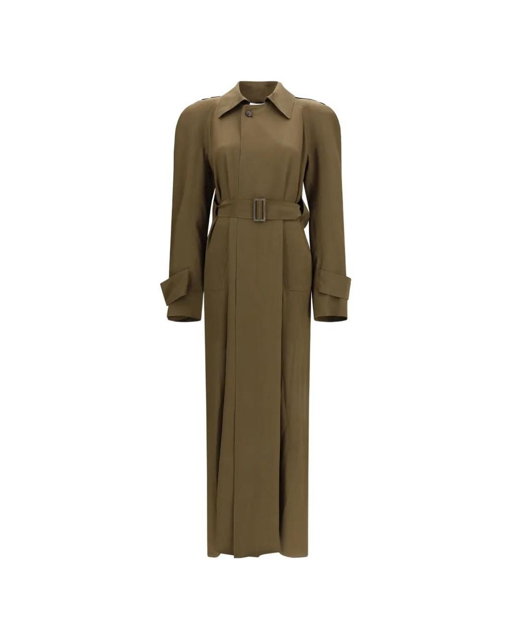 Petar Petrov Green Belted Trench Coat