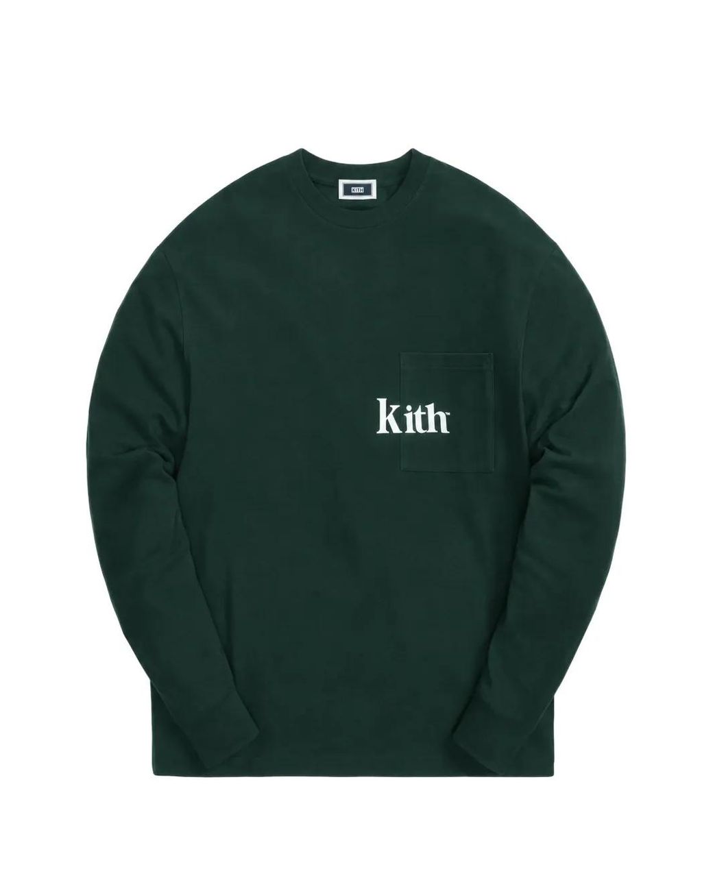 Kith Green Quinn Logo-Print Long-Sleeve T-Shirt for men