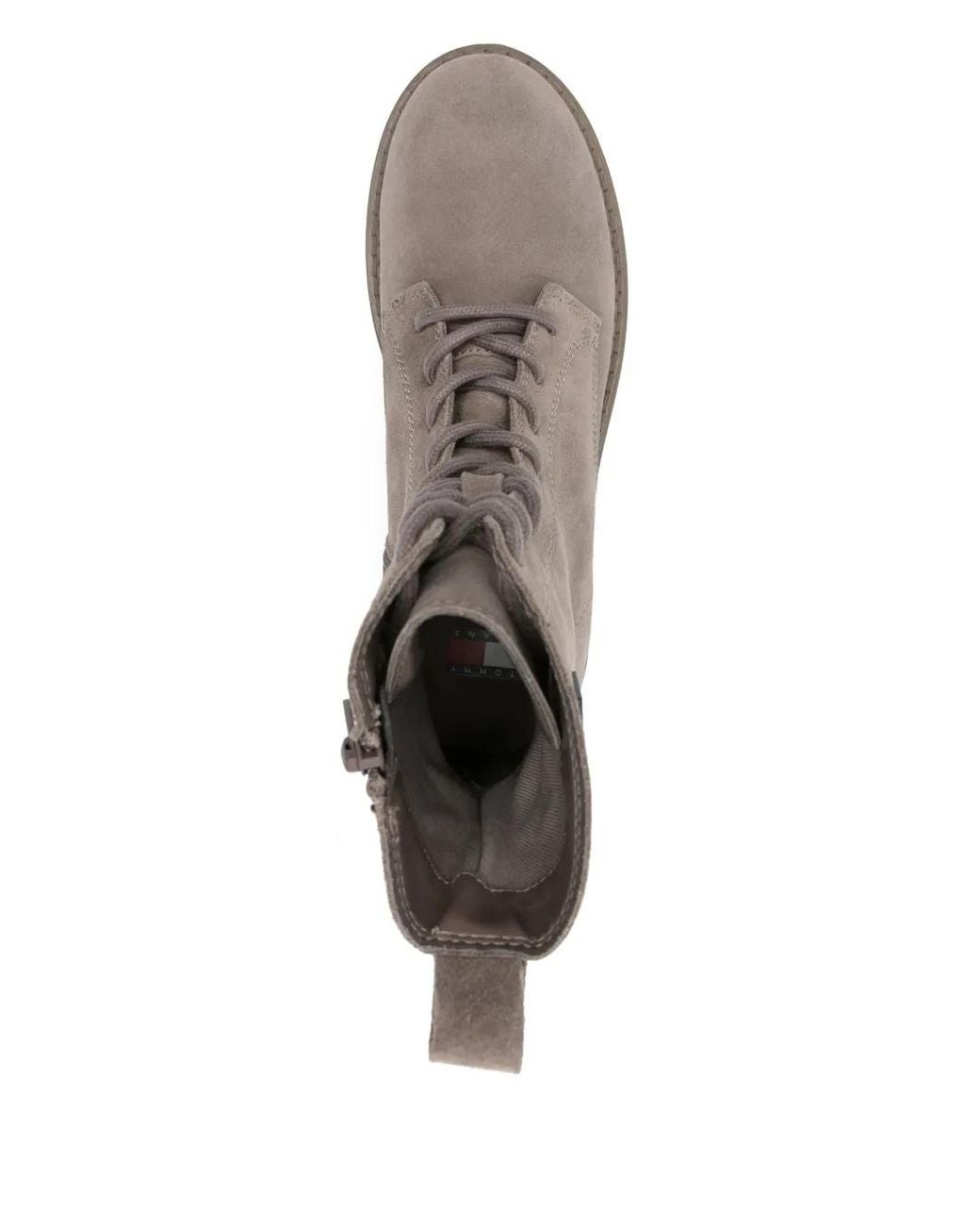 Tommy Hilfiger Brown Suede Lace-Up Boots