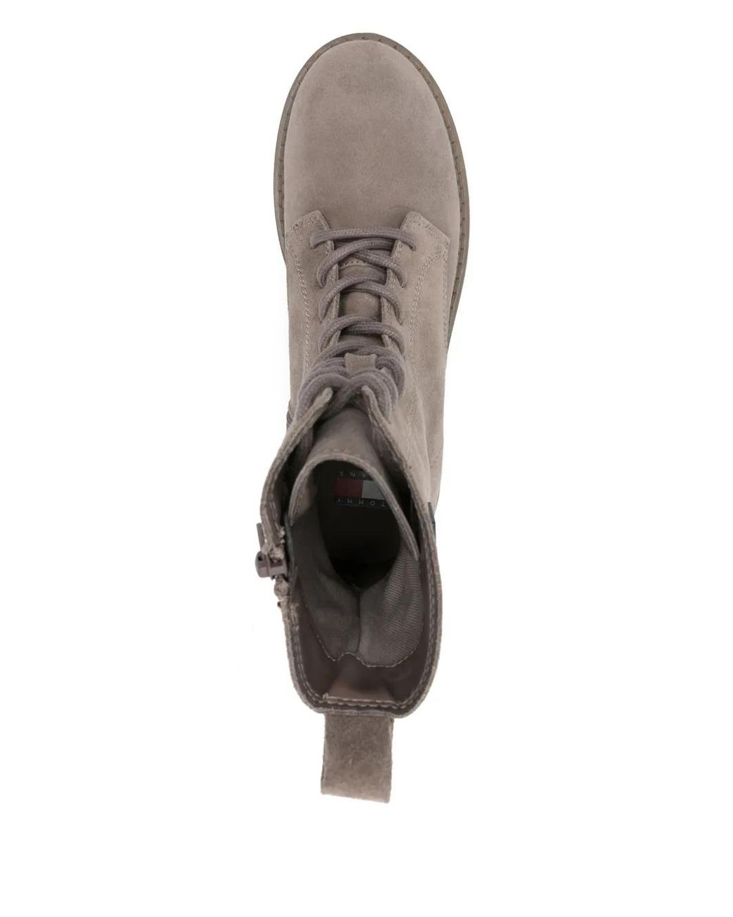 Tommy Hilfiger Brown Suede Lace-Up Boots