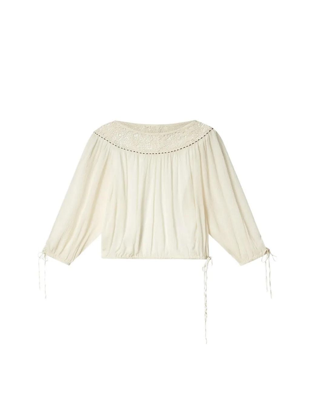 Isabel Marant White Nelida Blouse