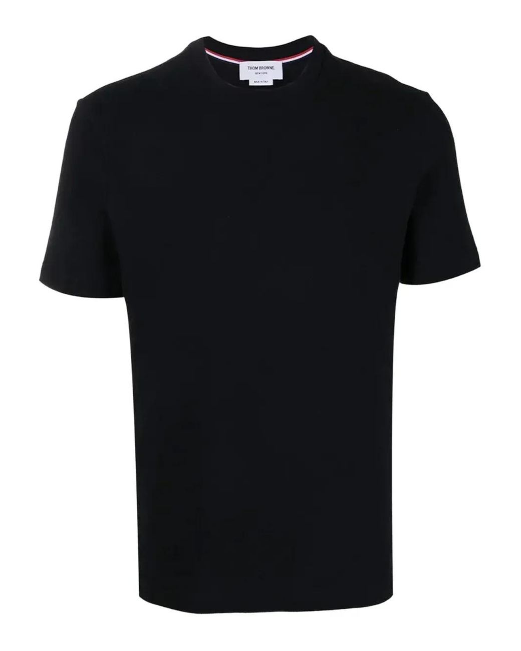 Thom Browne Black Cotton T-Shirt for men