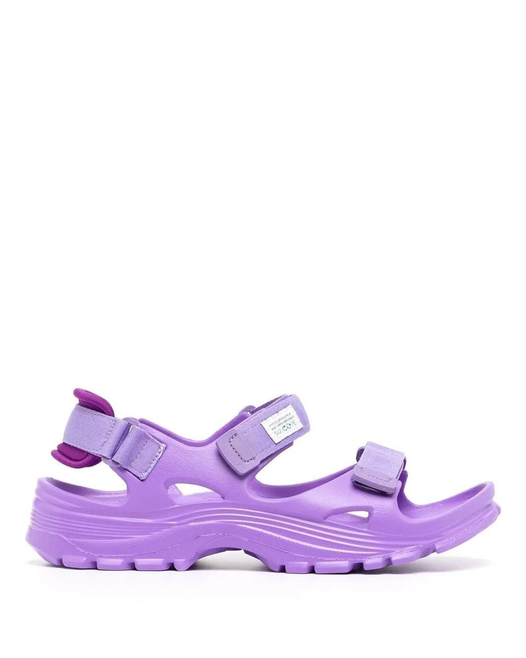 Suicoke Purple Wake Moulded Touch-Strap Sandals