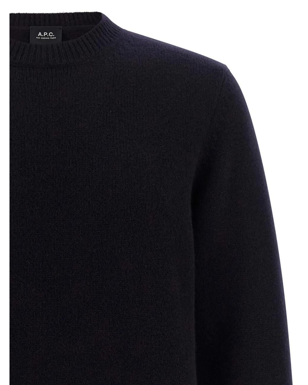 A.P.C. Blue Wool Sweater for men