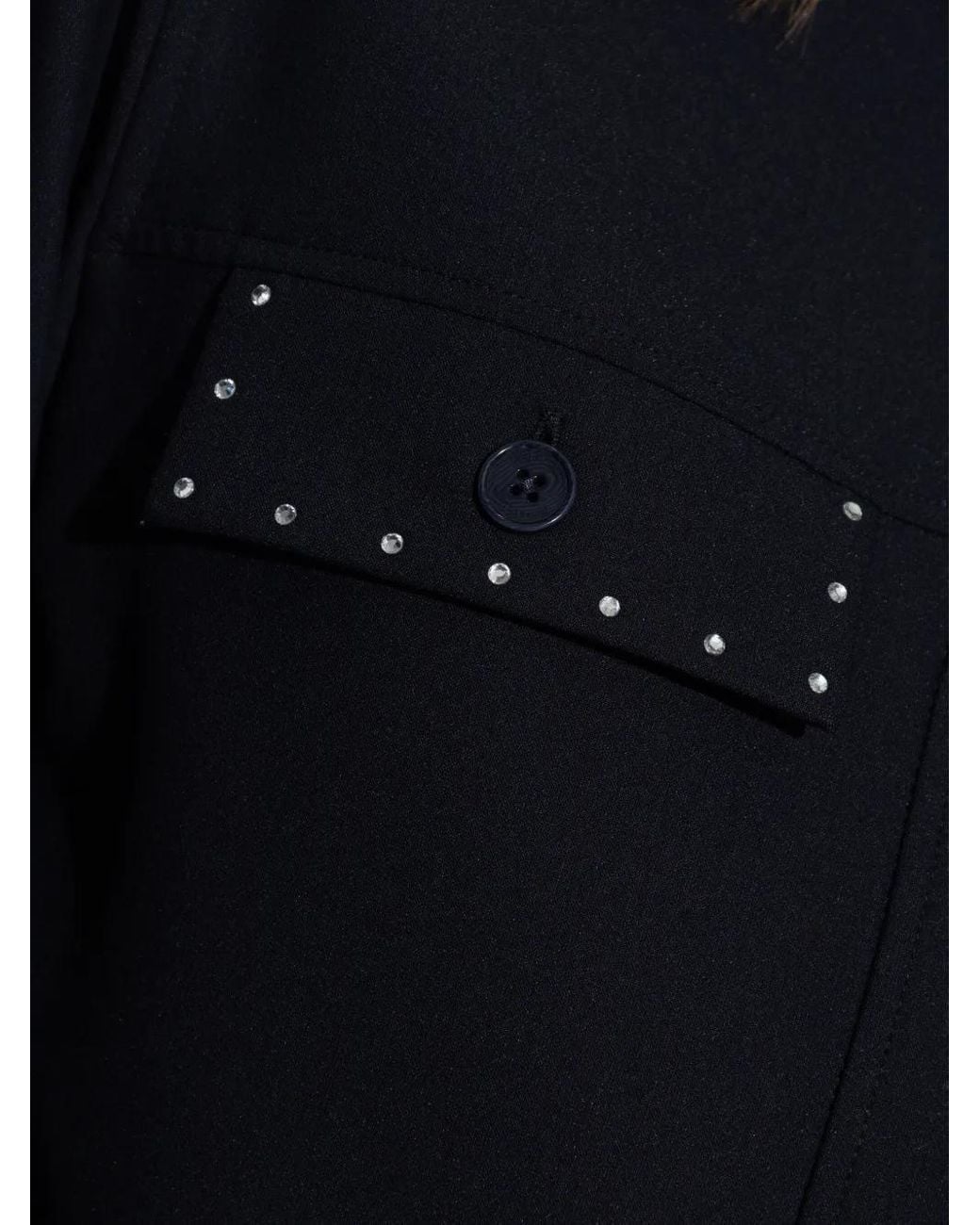 Zadig & Voltaire Blue Stud-Embellished Shirt