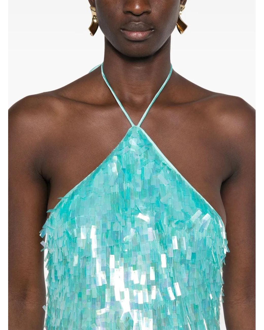retroféte Blue Maren Mini Dress