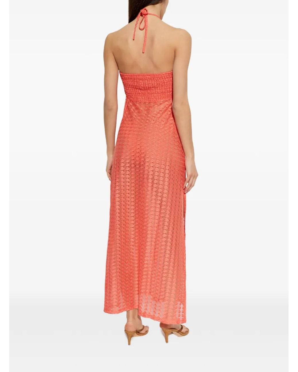 Melissa Odabash White Harriet Halterneck Maxi Dress