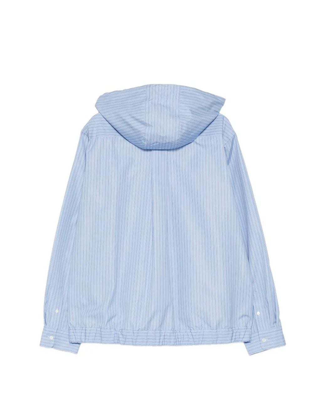 Sacai Blue Striped Jacket for men
