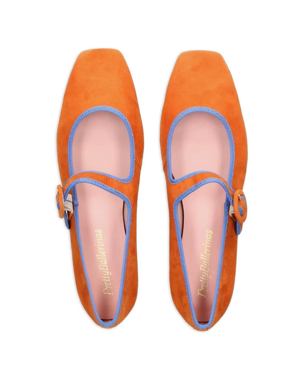 Pretty Ballerinas White Camille Buckle Ballet Flats