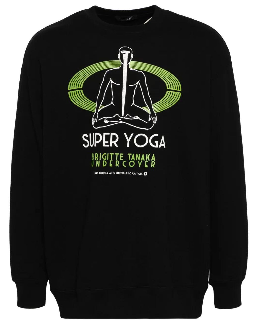 Undercover Black Graphic Print Cotton Sweatshirt