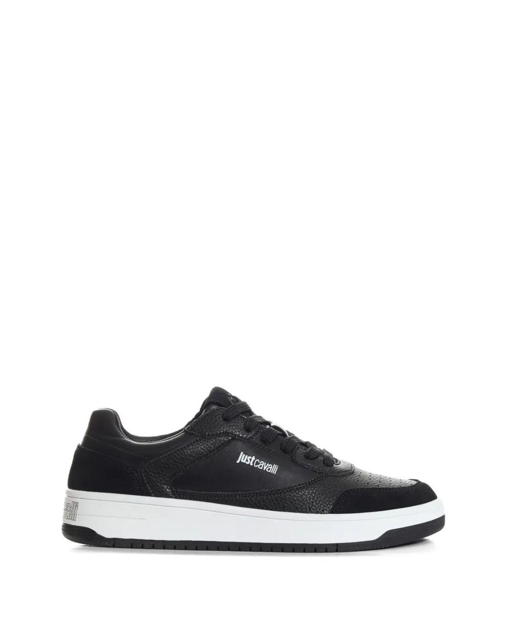 Just Cavalli White Perforated Sneakers for men