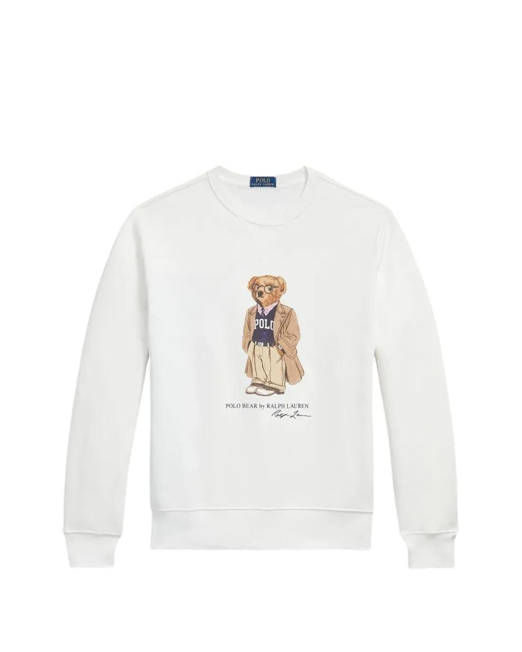 Polo Ralph Lauren White Polo Bear Sweatshirt for men