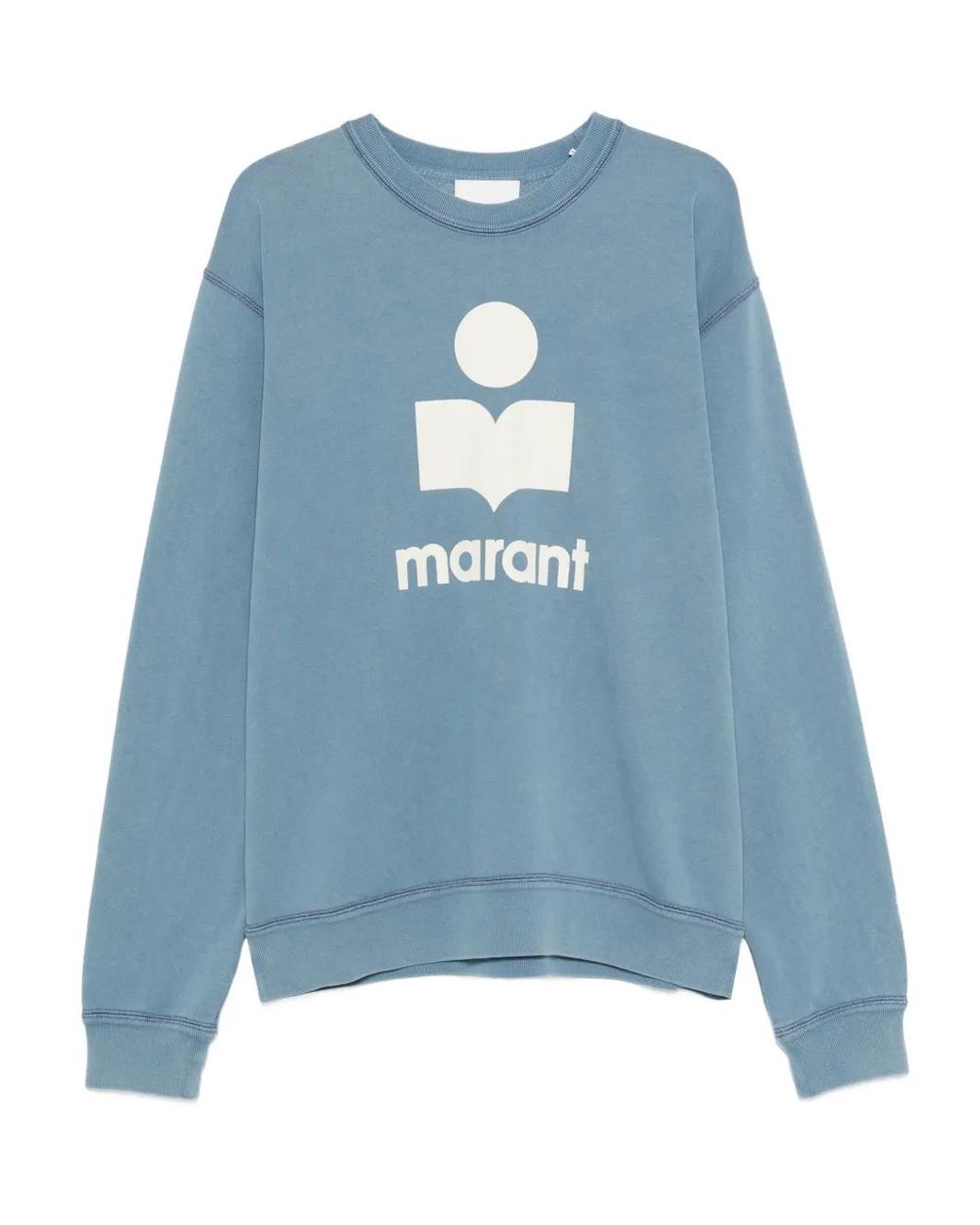 Isabel Marant Blue Logo-Print Sweatshirt for men