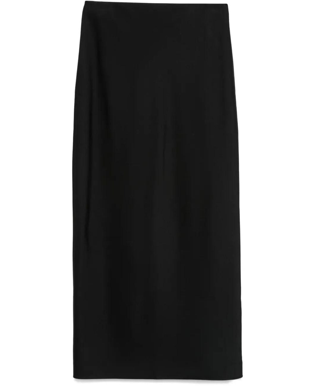 Carven Black Bias-Cut Maxi Skirt