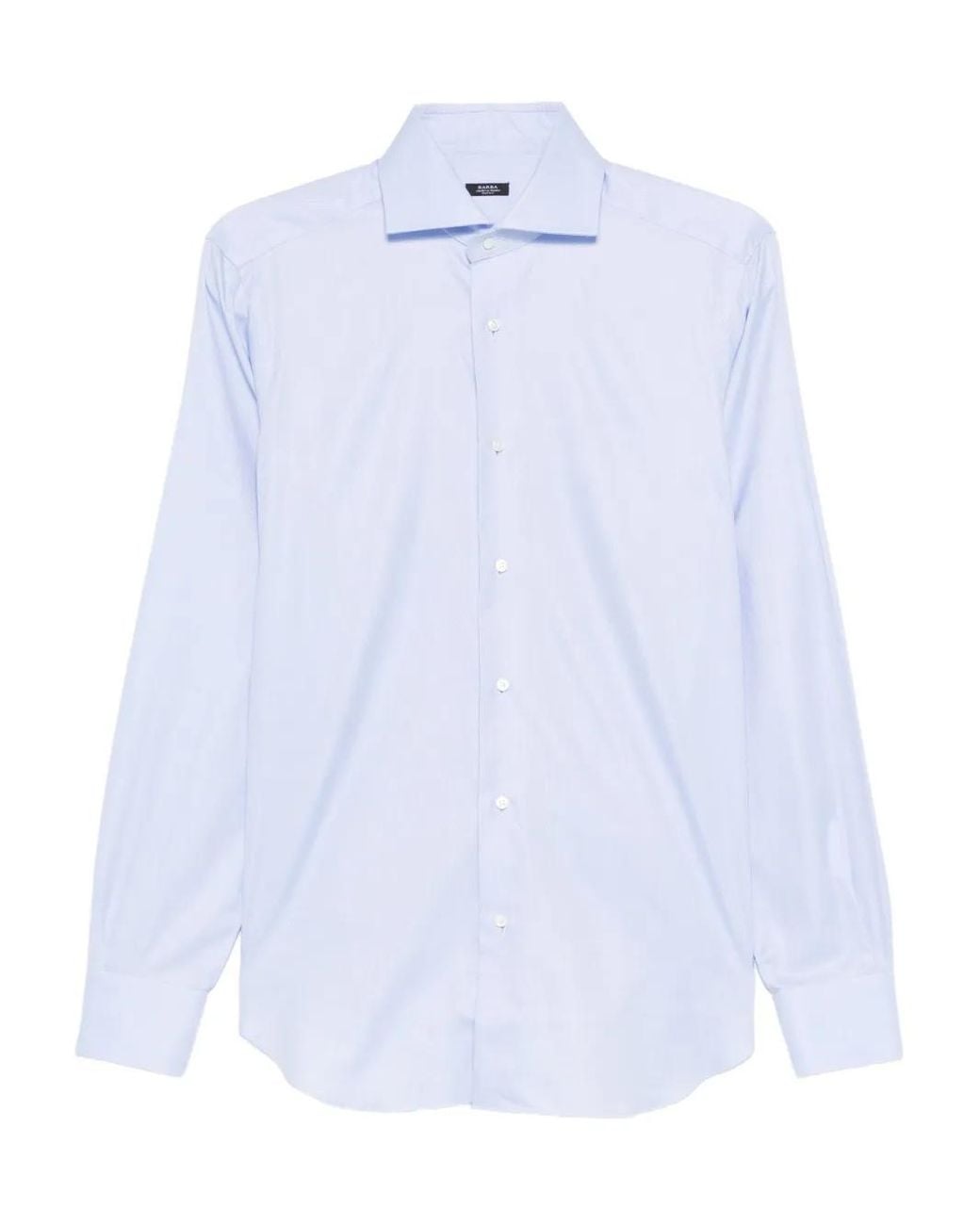 Barba Napoli White Buttoned Shirt for men