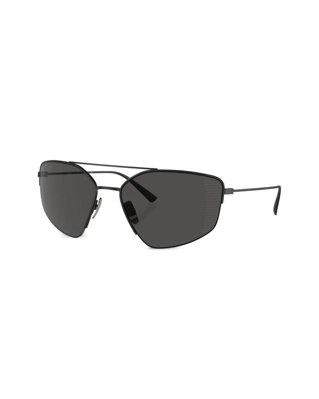 Ferrari Black Geometric-Frame Sunglasses for men