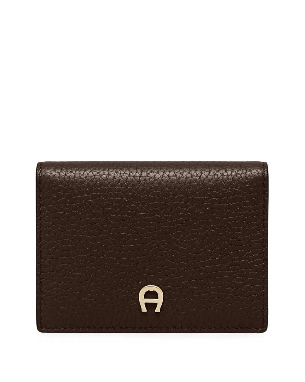 Aigner Brown Delia Grained Leather Wallet