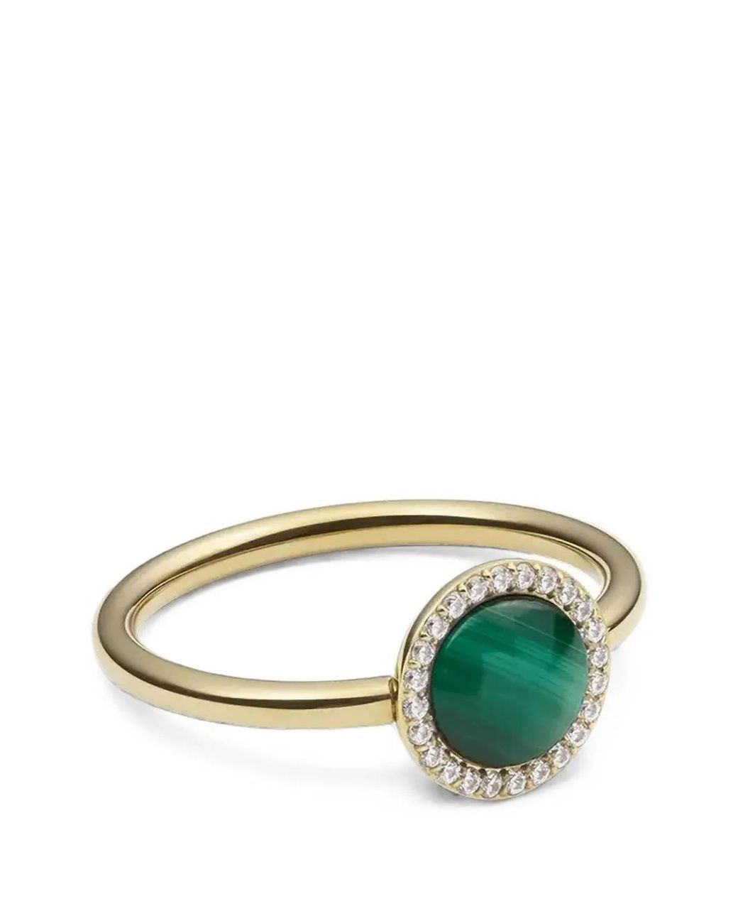 Daniel Wellington Green Round Malachite Ring