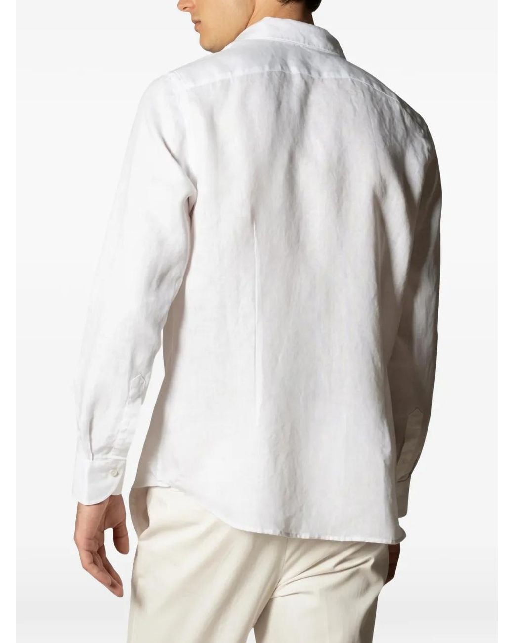 Aurélien Seaside Leinenhemd in White für Herren