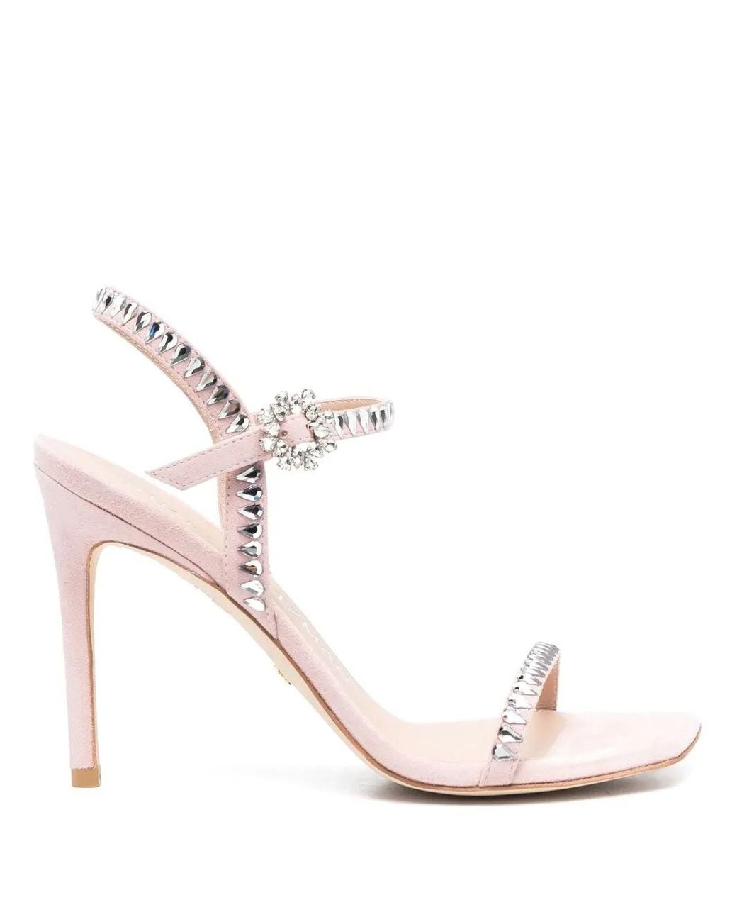 Stuart Weitzman Pink Gemcut 100Mm Sandals
