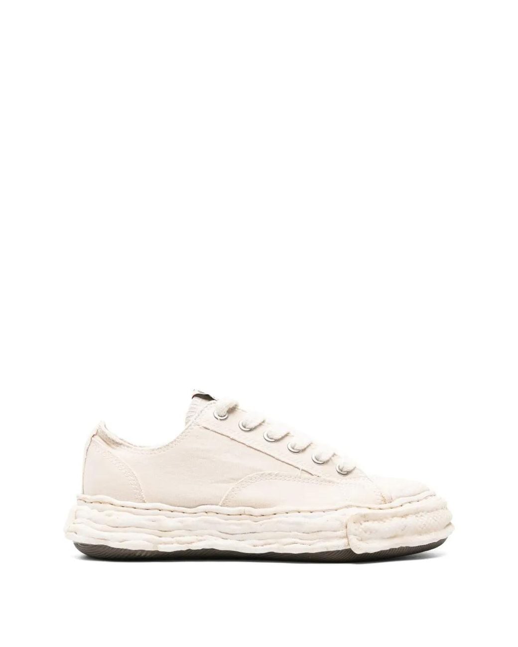 Maison Mihara Yasuhiro White Peterson23 Og Sole Bleached Canvas Low-Top Sneakers