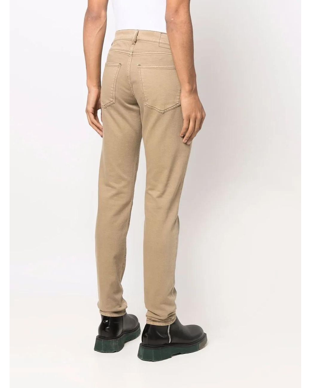 DIESEL Natural Slim-Cut Chino Trousers for men