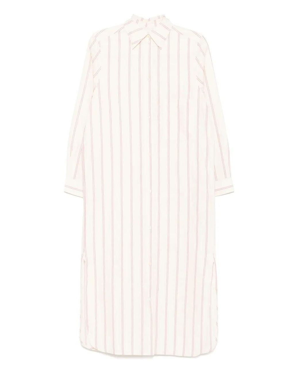 Totême White Striped Tunic Dress
