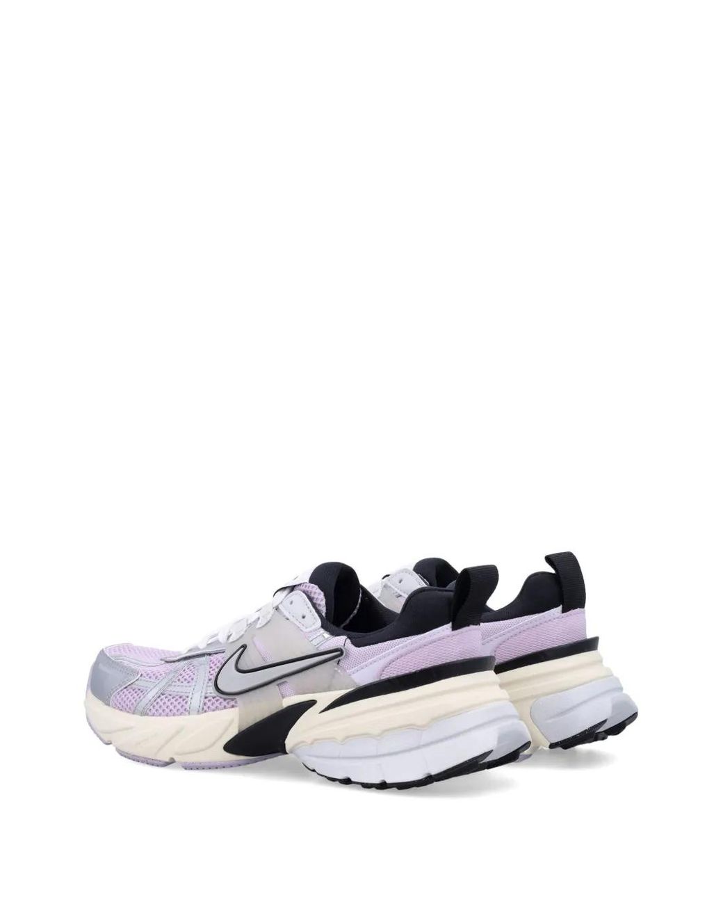 Nike White V2K Run Barely Grape Sneakers