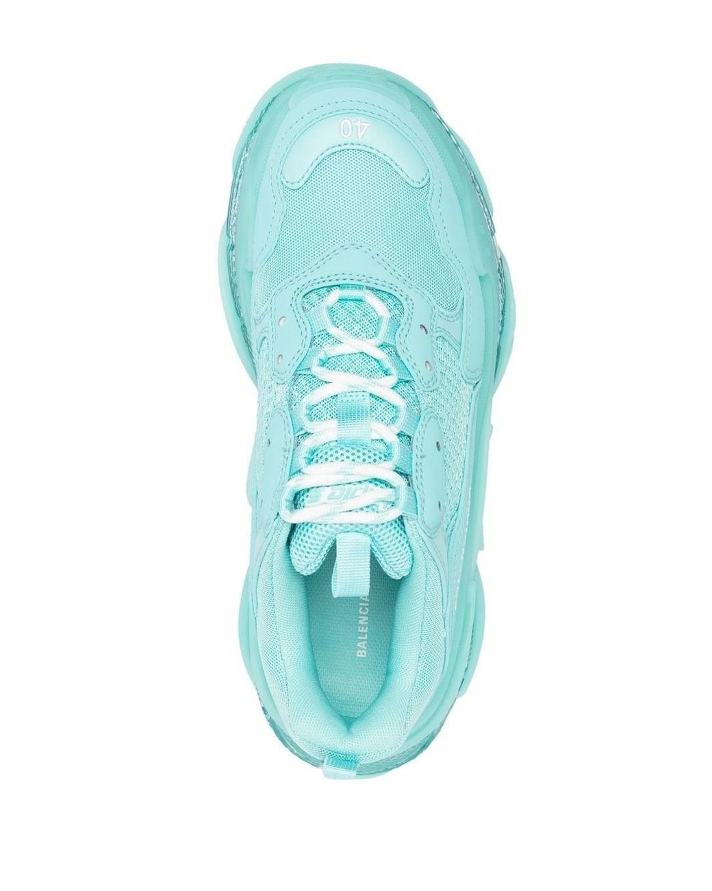 Sneakers Triple S con suola trasparente di Balenciaga in Verde Lyst