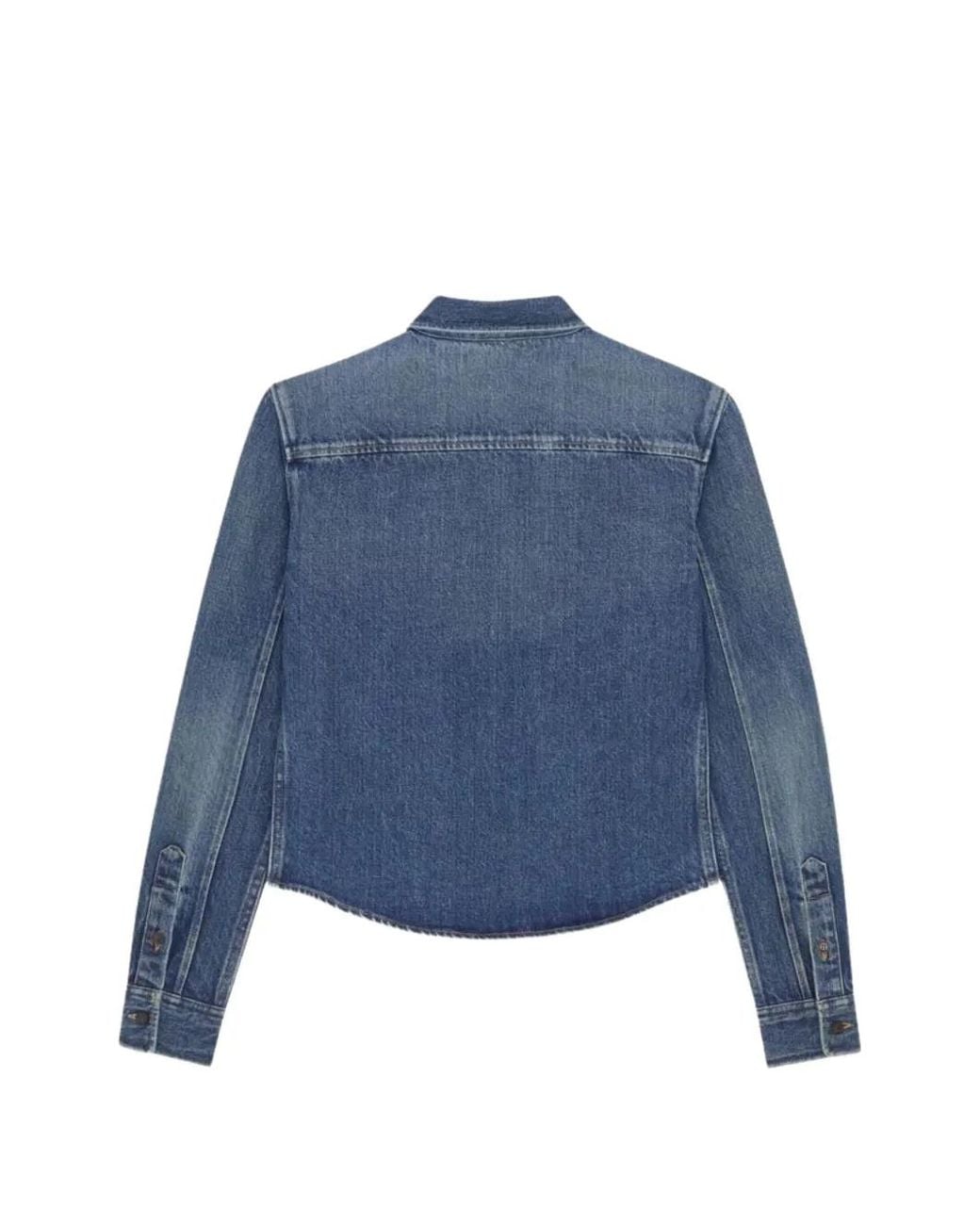 Saint Laurent Blue Cassandre Shirt