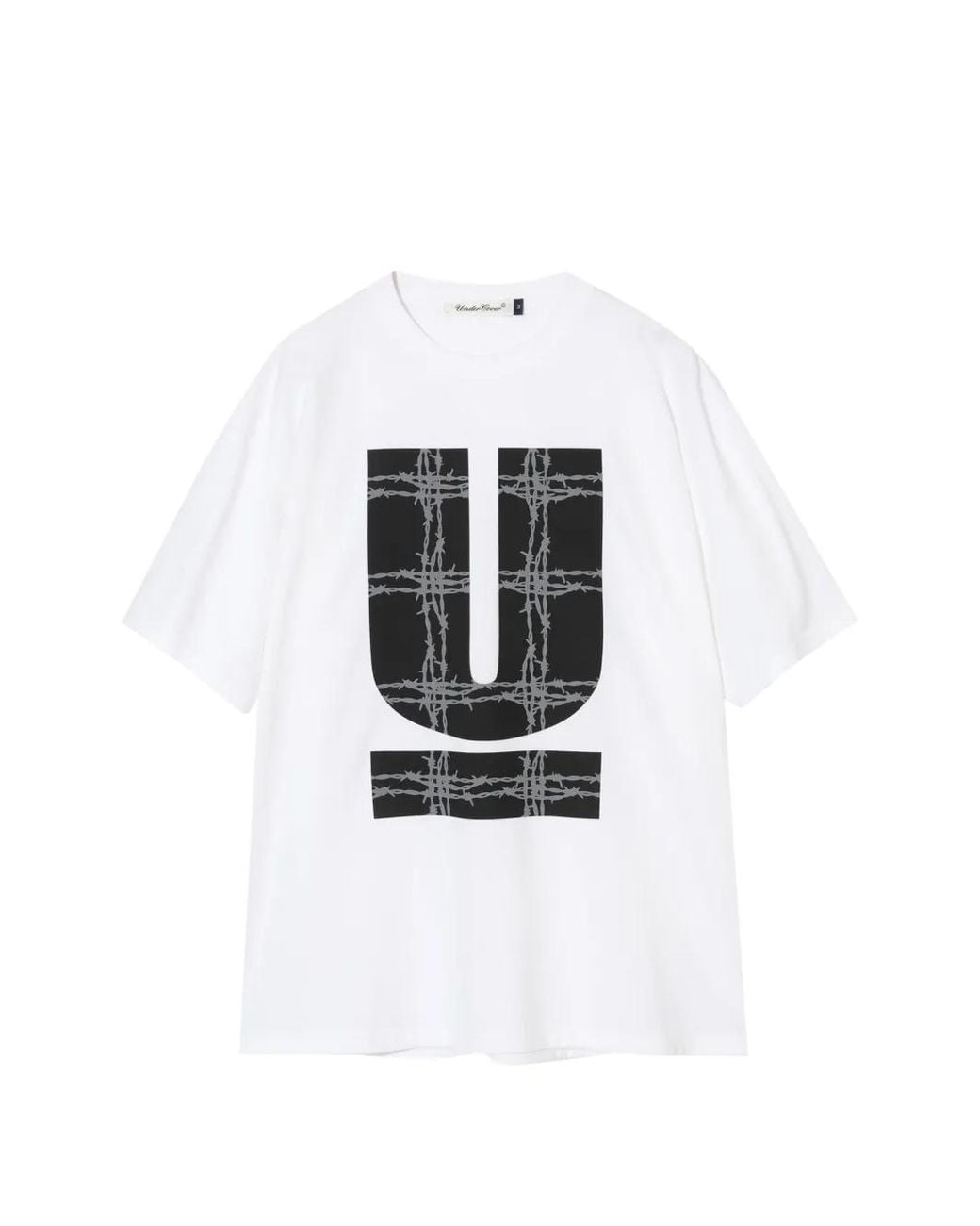 Undercover White Barbed U T-Shirt for men