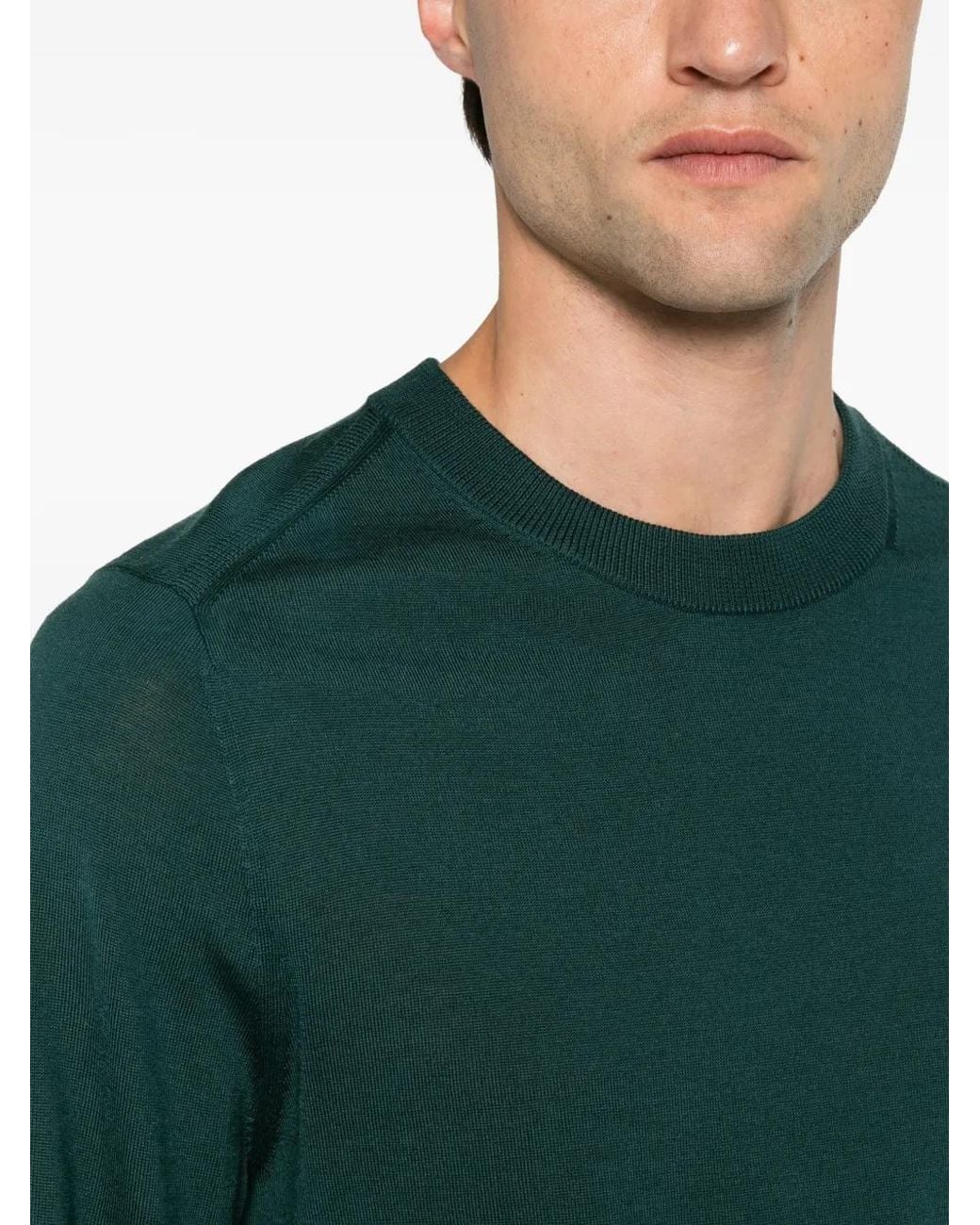 Paul Smith Green Crew-Neck Sweater for men