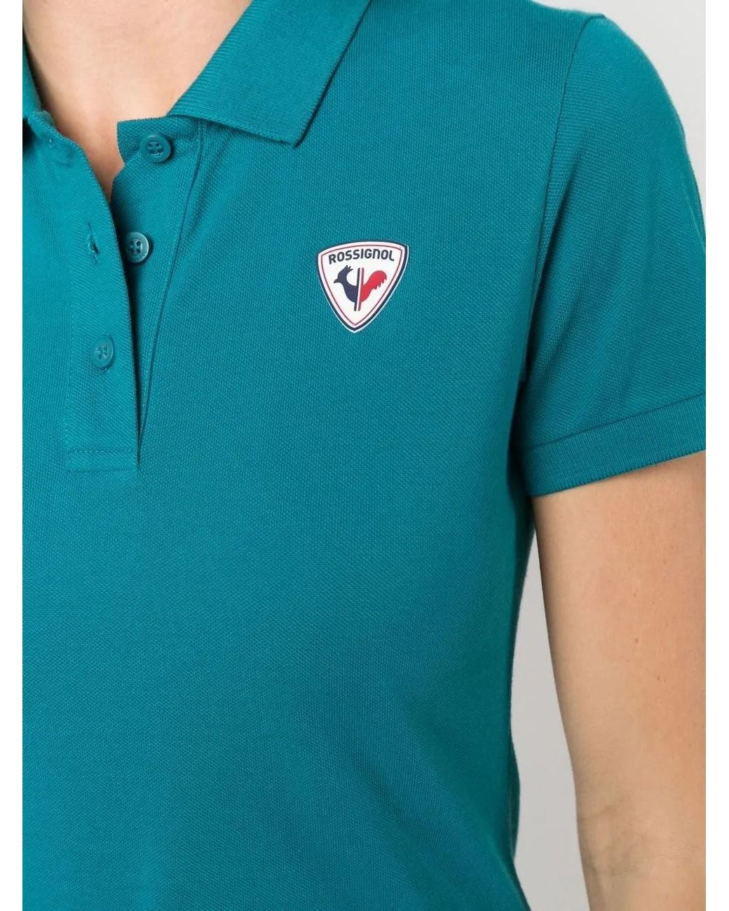 Polo À Logo Appliqué Rossignol en coloris Blue