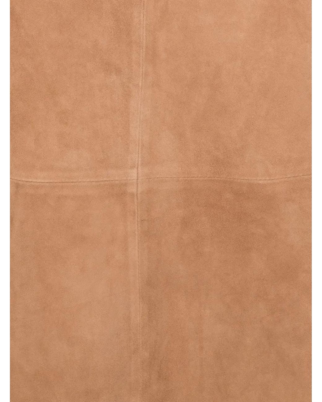 Arma Natural Philipa Suede A-Line Midi Skirt