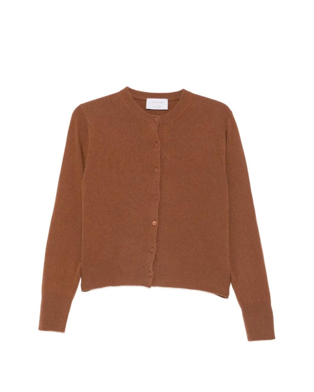 Daniele Fiesoli Brown Button-Up Knitted Cardigan